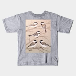 A banditry of chickadees Kids T-Shirt